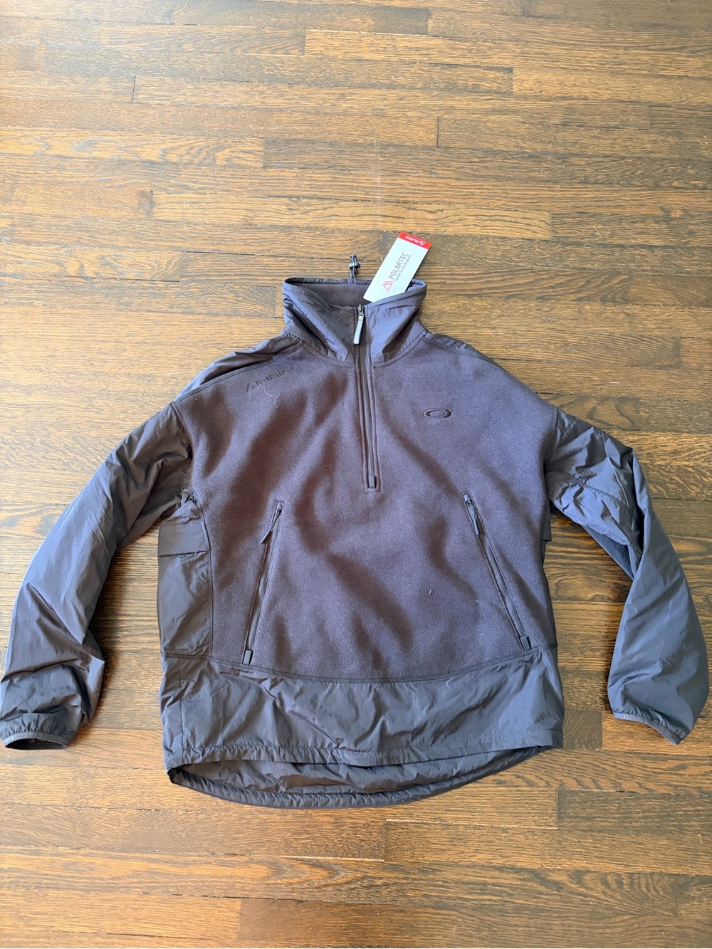 Oakley Men's Dark Charcoal Half-Zip Pullover Jacket